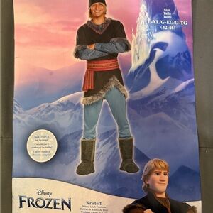 Disney Frozen Kristoff Men’s Costume - Black and Blue